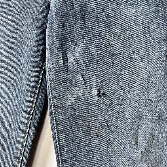 Fidelity Denim Jeans Women’s Size 26 Blue Slim Straight FLAWS: SAMPLE/ Holes - Picture 4 of 10
